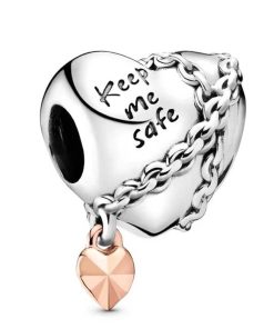 Silver Pendant 'keep me safe'