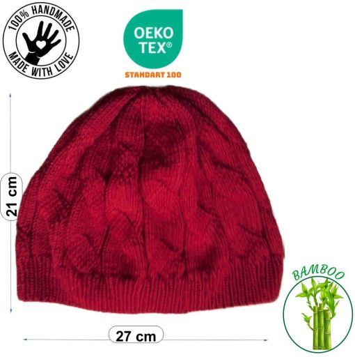 Cap handmade red