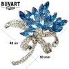brooch with blue stones