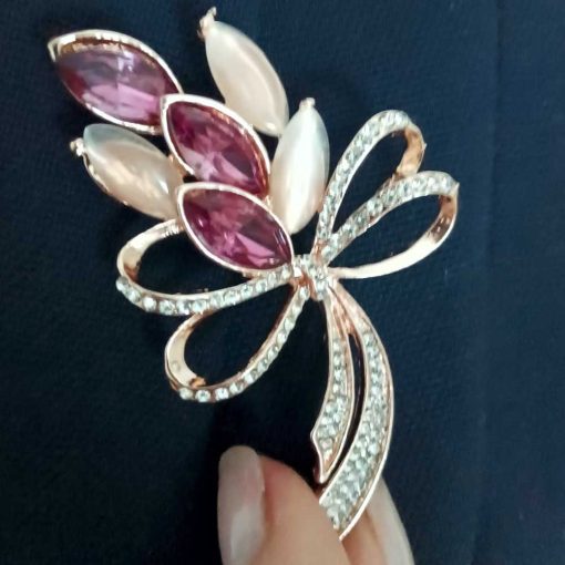 brooch in purple