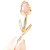 brooch flower with light pink color