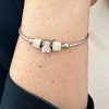 Bracelet with three crystal pendants