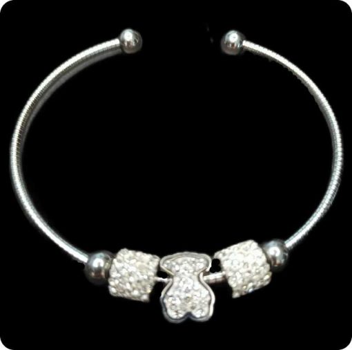 Bracelet with three crystal pendants