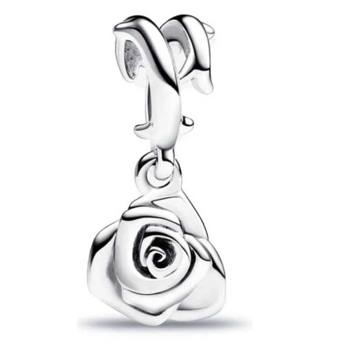 Pandora flowers silver rose