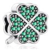 Four leaf clover in green