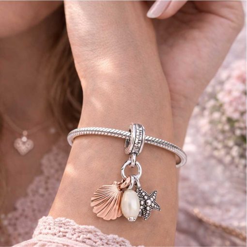 Pendant S925: Sea / Starfish, shell.