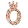 Crystal ring with crown