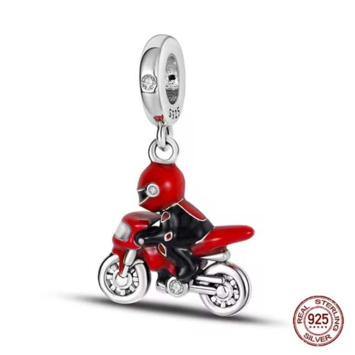 Pandora Red motorcycle with driver