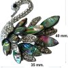 Crystal brooch Swan.