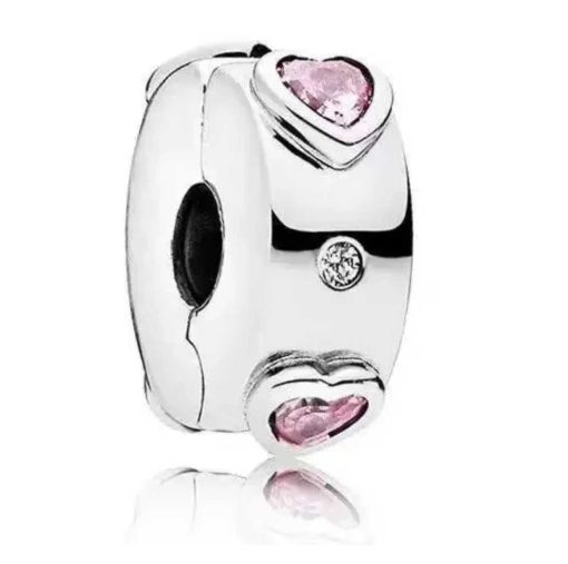 pendant pink hearts