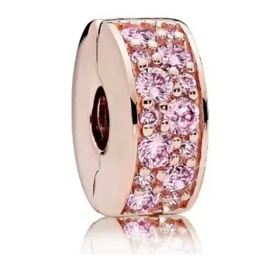 Ring pink crystals