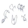 Silver 5 earrings