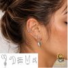 5-Piece Silver No Piercing Ear Cuff Set
