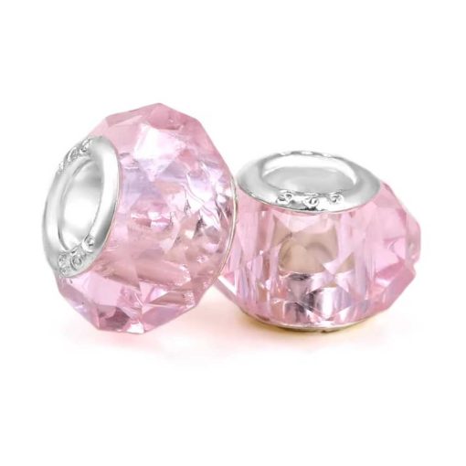 Crystal bead light pink