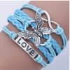Leather bracelet Love