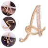 Gold crystal Brooch Alphabet