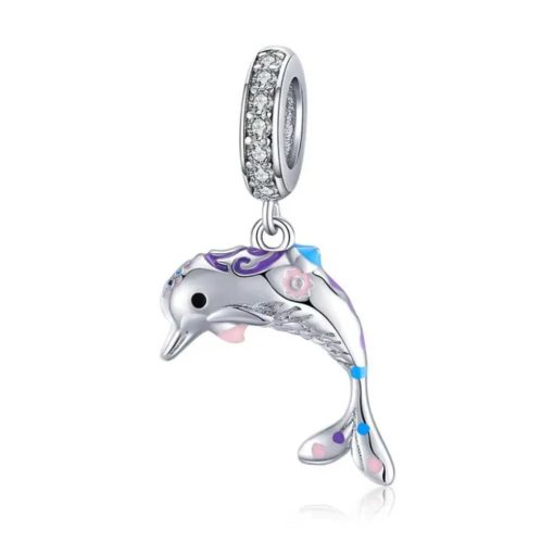 silver pendant dolphin