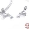 silver pendant dolphin