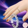 Silver crystal ring  S925