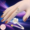 Silver ring flower