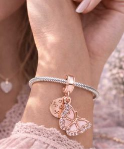 Rose gold butterfly