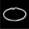 Silver bracelet buckle closure