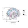 ring blue pink shell