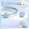 ring blue pink shell