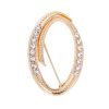 Gold crystal Brooch Alphabet