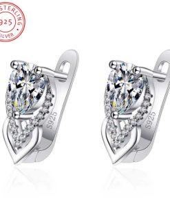 Silver Crystal Earrings zirconia