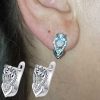 Silver Crystal Earrings zirconia