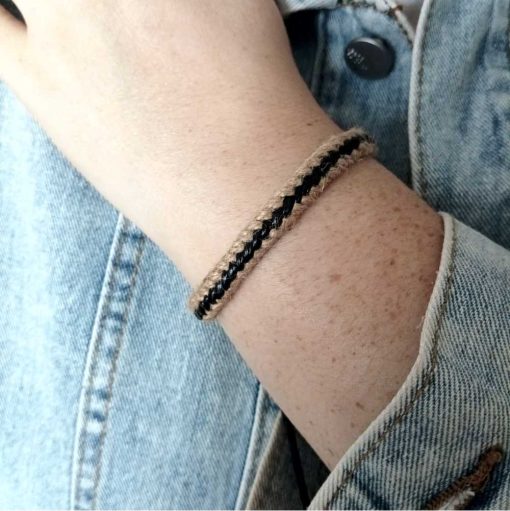 Light brown & Black