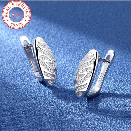 Silver Crystal Earrings