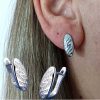 Silver Crystal Earrings