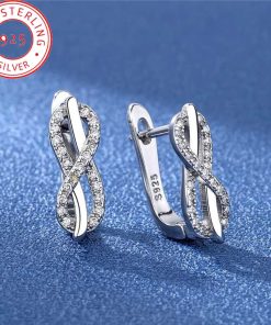 Silver Crystal Earrings