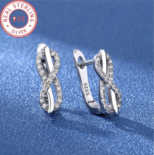 Silver Crystal Earrings
