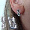 Silver Crystal Earrings
