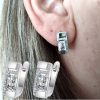 Silver Earrings big zirconia