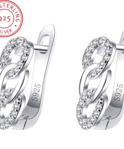 Silver Crystal Earrings