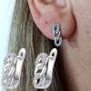 Silver Crystal Earrings