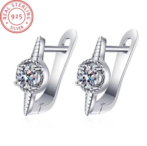 Silver Crystal Earrings