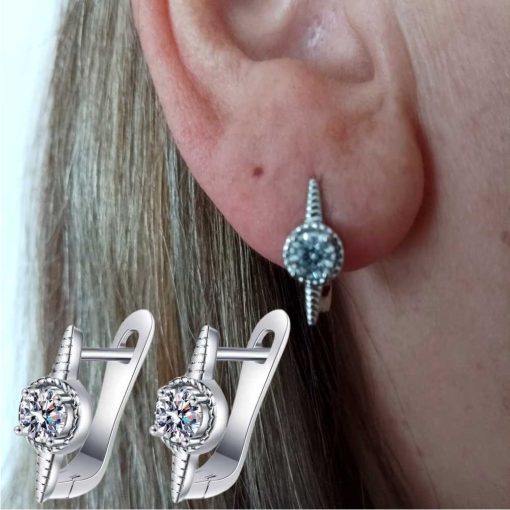 Silver Crystal Earrings