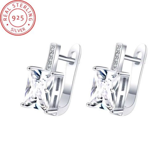 Silver Crystal Earrings