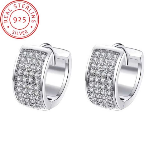 Silver Crystal Earrings