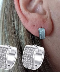 Silver Crystal Earrings