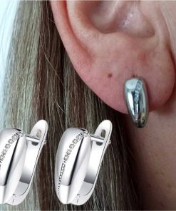 Silver Crystal Earrings