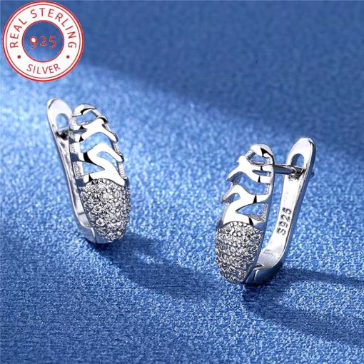 Silver Crystal Earrings