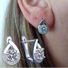 Earing with cirkonije