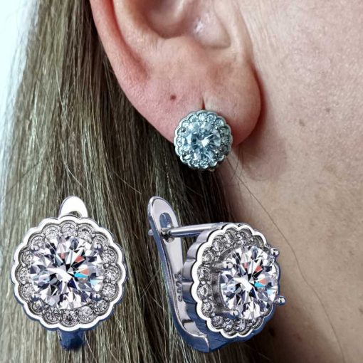 Silver Crystal Earrings big