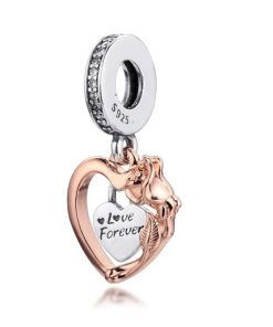 Rose gold pendant: Love forever